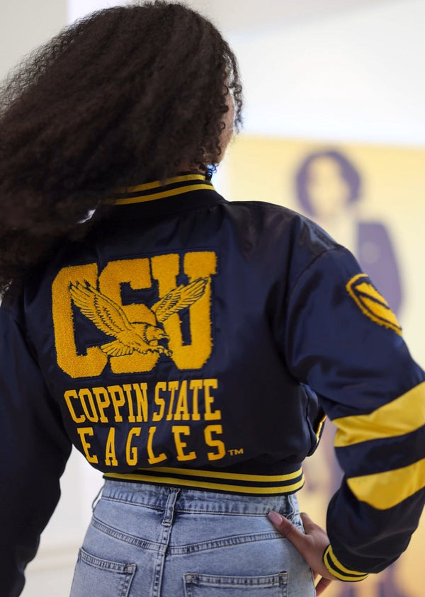COPPIN STATE BOMBER CROP JACKET - Gainz Sportsgear LLC.