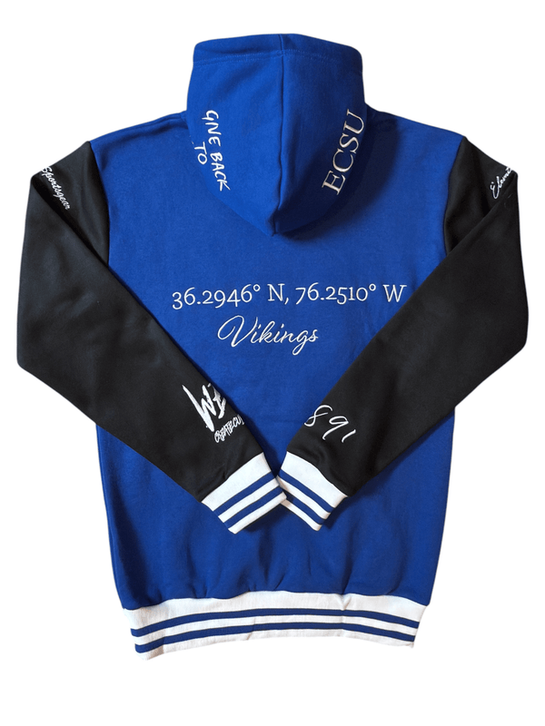 ELIZABETH CITY STATE UNIVERSITY COORDINATES HOODIE - Gainz Sportsgear LLC.