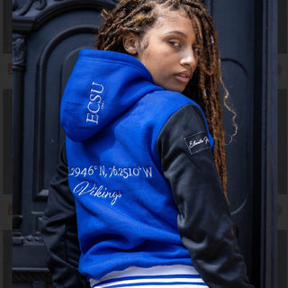 ELIZABETH CITY STATE UNIVERSITY COORDINATES HOODIE - Gainz Sportsgear LLC.
