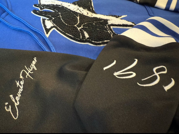 ELIZABETH CITY STATE UNIVERSITY COORDINATES HOODIE - Gainz Sportsgear LLC.