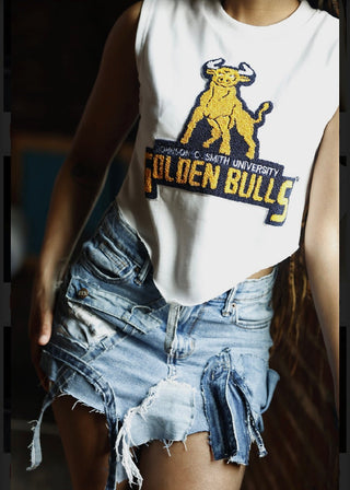 JOHNSON C. SMITH CROP TOP - Gainz Sportsgear LLC.