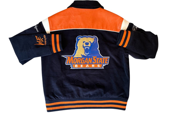 MORGAN STATE LEATHERROY VARSITY JACKET (Unisex) - Gainz Sportsgear LLC.