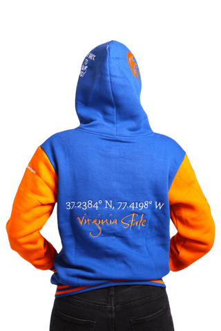 VIRGINIA STATE COORDINATES HOODIE - Gainz Sportsgear LLC.