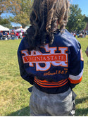 VIRGINIA STATE UNIVERSITY CROP BOMBER JACKET - Gainz Sportsgear LLC.