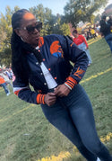 VIRGINIA STATE UNIVERSITY CROP BOMBER JACKET - Gainz Sportsgear LLC.