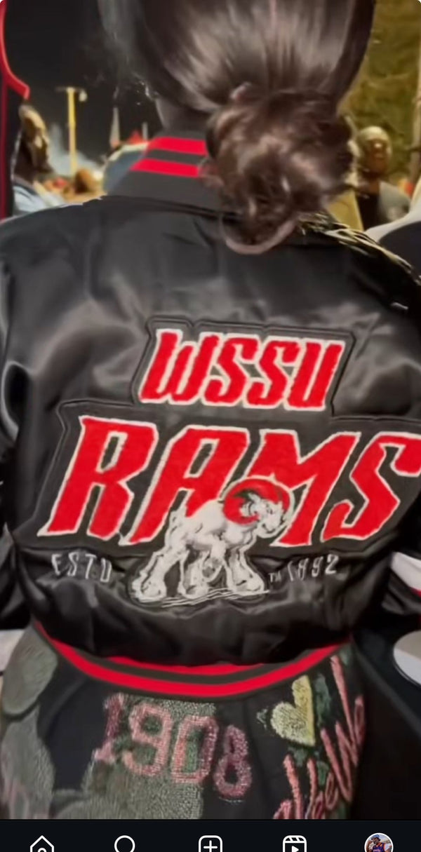 WINSTON - SALEM STATE UNIVERSITY BOMBER CROP JACKET - Gainz Sportsgear LLC.