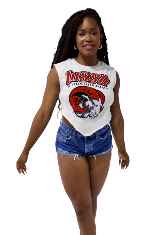 WINSTON - SALEM STATE UNIVERSITY CROP TOP - Gainz Sportsgear LLC.