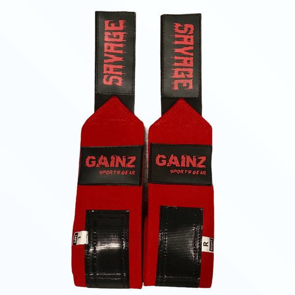 30" SAVAGE Wrist Wraps (USPA Approved) - Gainz Sportsgear LLC.