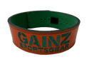 Gainz Sportsgear 10MM Lever Belt Orange/Green Combo - Gainz Sportsgear LLC.