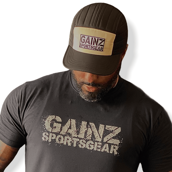 Gainz Sportsgear 5 Panel Cap - Gainz Sportsgear LLC.
