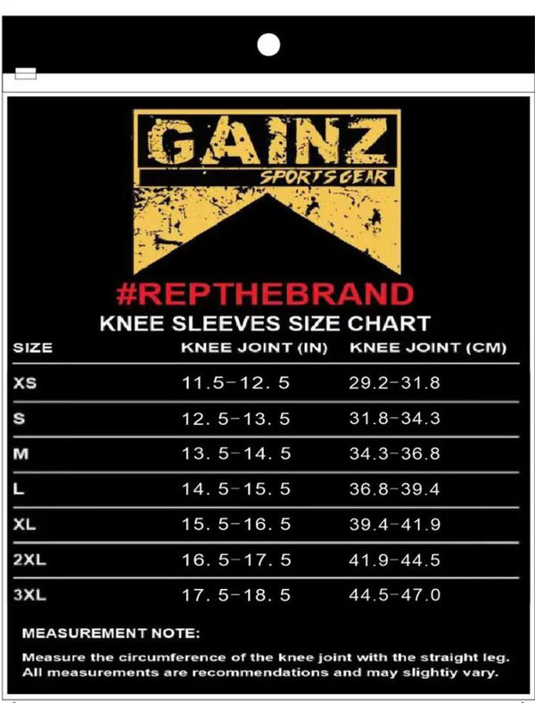Gainz Sportsgear 7MM Knee Sleeves - Gainz Sportsgear LLC.