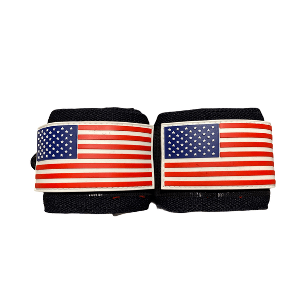 Gainz Sportsgear USA Flag Wrist Wraps 18" (USPA Approved) - Gainz Sportsgear LLC.