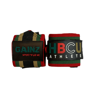 HBCU Athlete Wrist Wraps 18" (USPA Approved) - Gainz Sportsgear LLC.