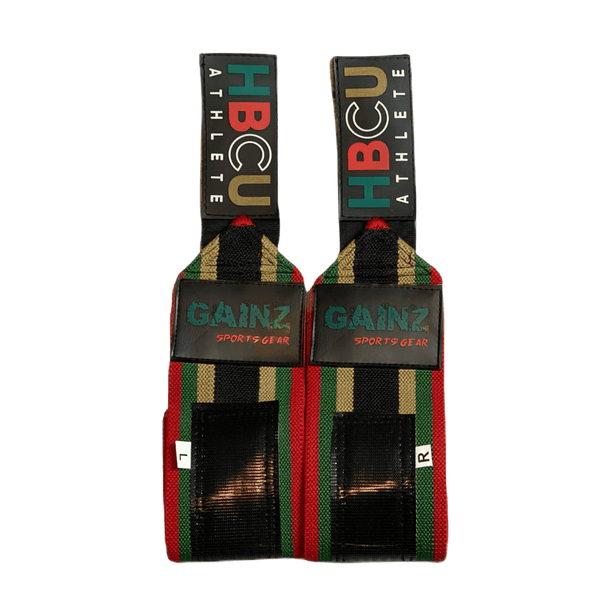 HBCU Athlete Wrist Wraps 18" (USPA Approved) - Gainz Sportsgear LLC.