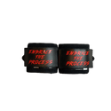 Red & Black "Embrace The Process" Wrist Wraps 18" (USPA Approved) - Gainz Sportsgear LLC.