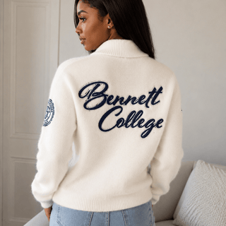 BENNETT COLLEGE WHITE MOHAIR CARDIGAN (Click ALERT ME Link to be notified when its available) - Gainz Sportsgear LLC.