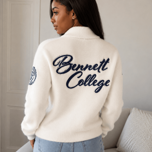 BENNETT COLLEGE WHITE MOHAIR CARDIGAN (Click ALERT ME Link to be notified when its available) - Gainz Sportsgear LLC.