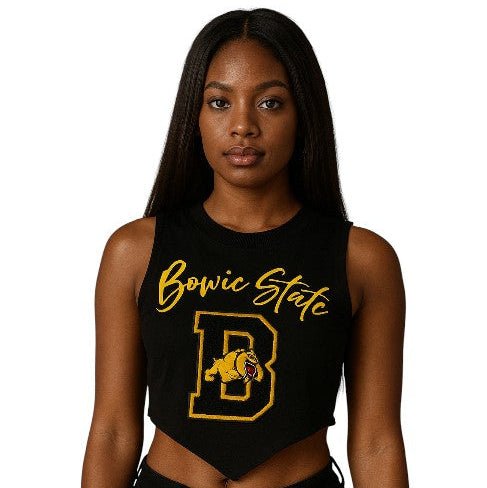 BOWIE ST. CROPTOP (BLACK) - Gainz Sportsgear LLC.