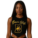 BOWIE ST. CROPTOP (BLACK) - Gainz Sportsgear LLC.