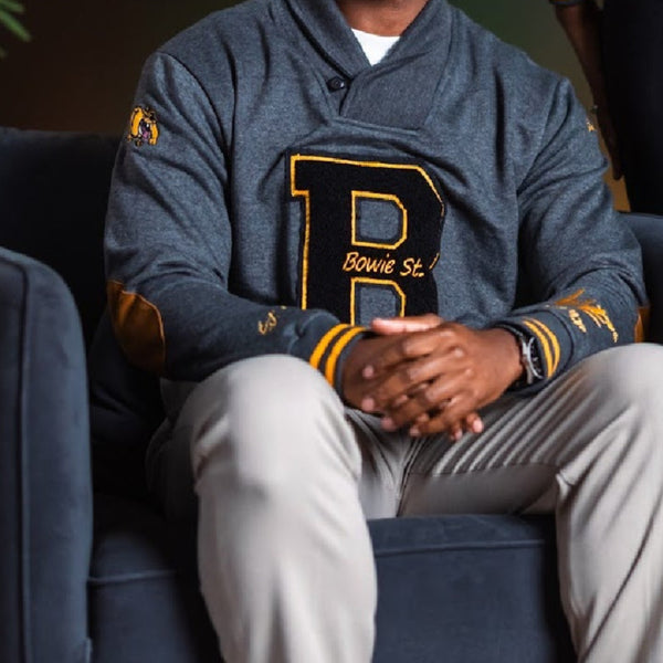 BOWIE ST. UNIVERSITY PULLOVER (GREY EDITION) - Gainz Sportsgear LLC.