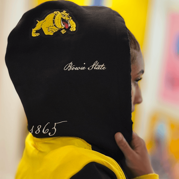 BOWIE STATE UNIVERSITY DISTRESSED PATCH HOODIE - Gainz Sportsgear LLC.