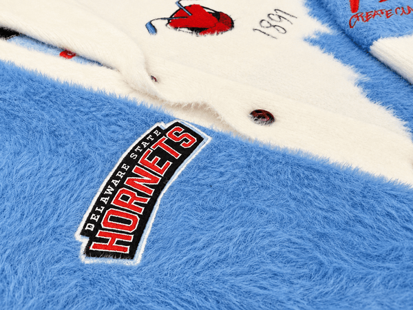 DELAWARE STATE UNIVERSITY MOHAIR CARDIGAN - Gainz Sportsgear LLC.
