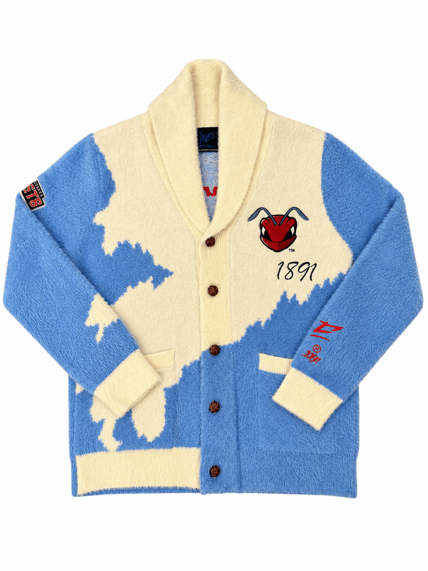 DELAWARE STATE UNIVERSITY MOHAIR CARDIGAN - Gainz Sportsgear LLC.