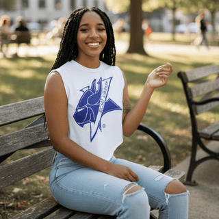 ELIZABETH CITY STATE U. CROP TOP - Gainz Sportsgear LLC.