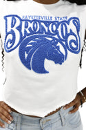FAYETTEVILLE STATE UNIVERSITY CROP TOP - Gainz Sportsgear LLC.