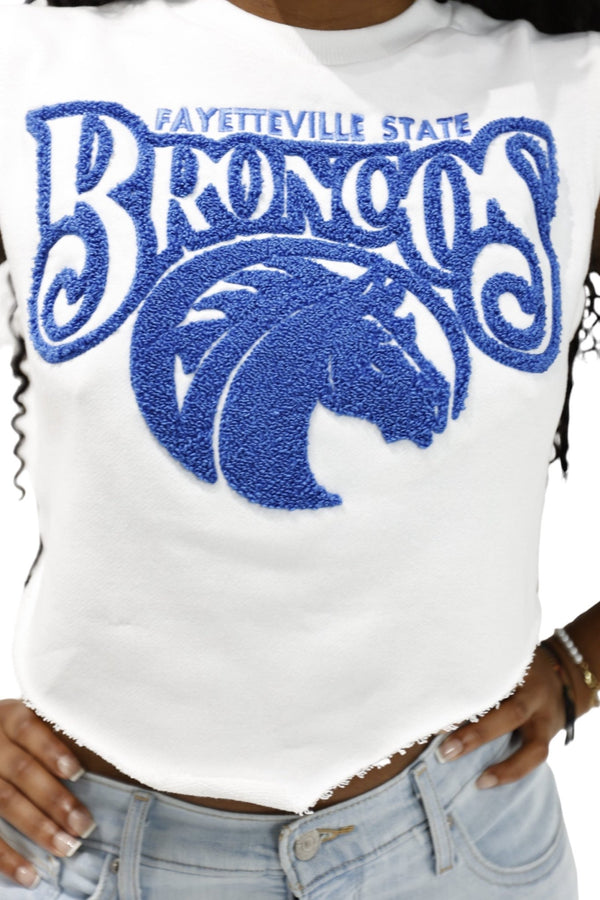 FAYETTEVILLE STATE UNIVERSITY CROP TOP - Gainz Sportsgear LLC.