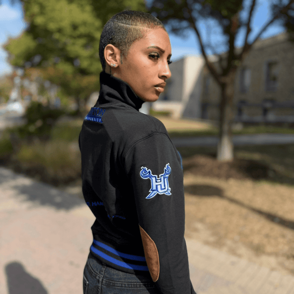 HAMPTON UNIVERSITY SCHOOL DAZE TURTLENECK (BLACK) - Gainz Sportsgear LLC.