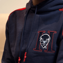 HOWARD UNIVERSITY DISTRESSED PATCH HOODIE - Gainz Sportsgear LLC.