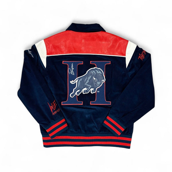 HOWARD UNIVERSITY LEATHERROY VARSITY JACKET (Unisex) - Gainz Sportsgear LLC.