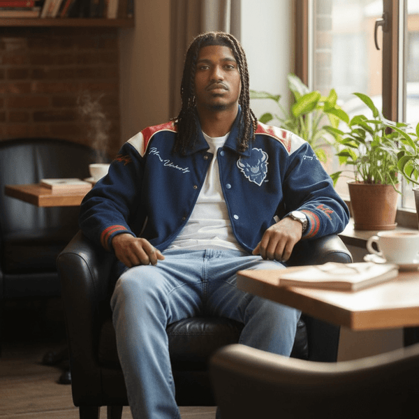 HOWARD UNIVERSITY LEATHERROY VARSITY JACKET (Unisex Full Design) - Gainz Sportsgear LLC.