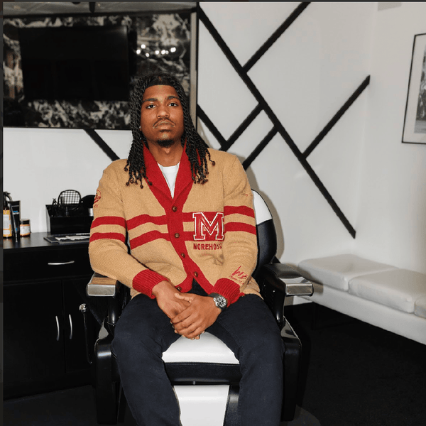 MOREHOUSE COLLEGE TWEED - KNIT SCHOOL BOY SHAWL CARDIGAN - Gainz Sportsgear LLC.