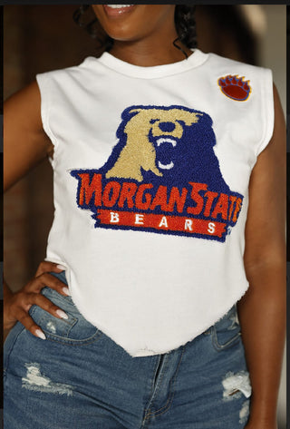 MORGAN ST. UNIVERSITY CROP TOP - Gainz Sportsgear LLC.