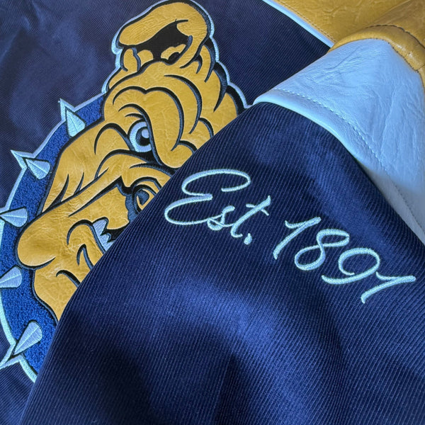 NORTH CAROLINA A&T LEATHERROY VARSITY JACKET (Unisex) - Gainz Sportsgear LLC.