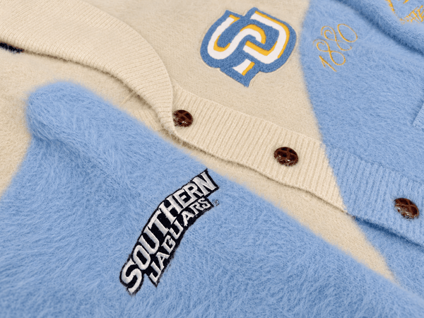 SOUTHERN UNIVERSITY MOHAIR CARDIGAN (UNISEX) - Gainz Sportsgear LLC.