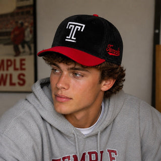 TEMPLE UNIVERSITY VELVET TRUCKER SNAPBACK - Gainz Sportsgear LLC.