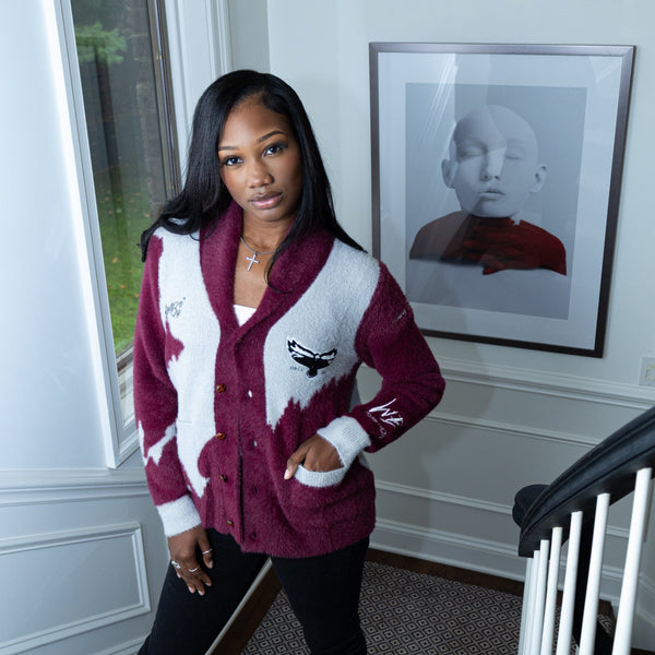 UNIVERSITY OF MD EASTERN SHORE MOHAIR CARDIGAN (UNISEX) - Gainz Sportsgear LLC.