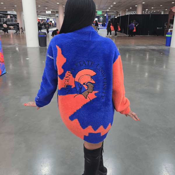 VIRGINIA STATE UNIVERSITY MOHAIR CARDIGAN - Gainz Sportsgear LLC.
