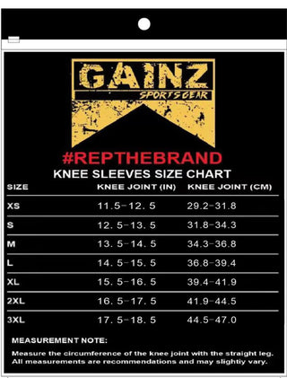 Gainz Sportsgear 7MM Knee Sleeves