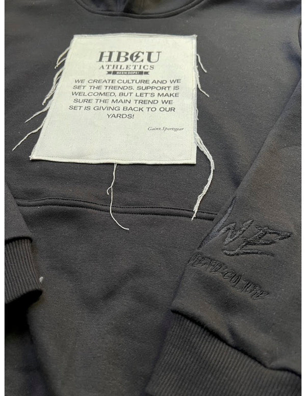 HBCU ATHLETE BLACKOUT HOODIE - Gainz Sportsgear LLC.