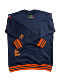HBCU ATHLETE BLUE & ORANGE "We Create Culture" Crewneck - Gainz Sportsgear LLC.