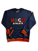 HBCU ATHLETE BLUE & ORANGE "We Create Culture" Crewneck - Gainz Sportsgear LLC.
