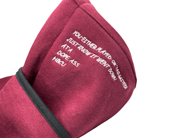 HBCU ATHLETE MAROON TRENDSETTER HOODIE (Unisex) - Gainz Sportsgear LLC.