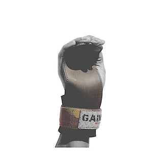 Male Black & Camo "Load & Lock" Lifting Grips - Gainz Sportsgear LLC.